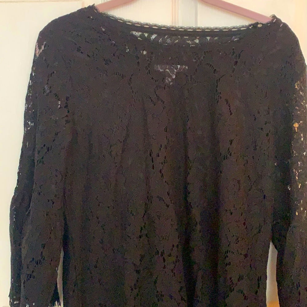 Black lace shirt